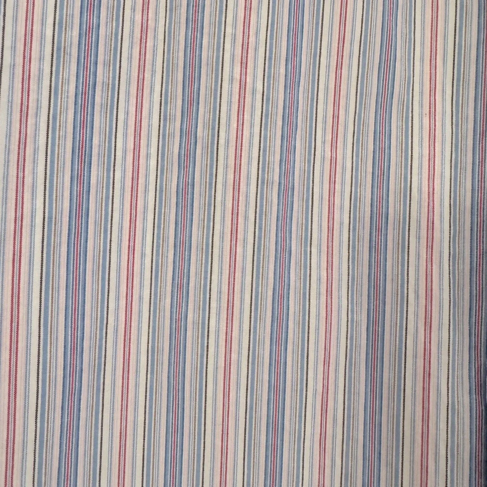 Banana Republic Striped Collared Button Down EUC White Blue Pink Dress S…
